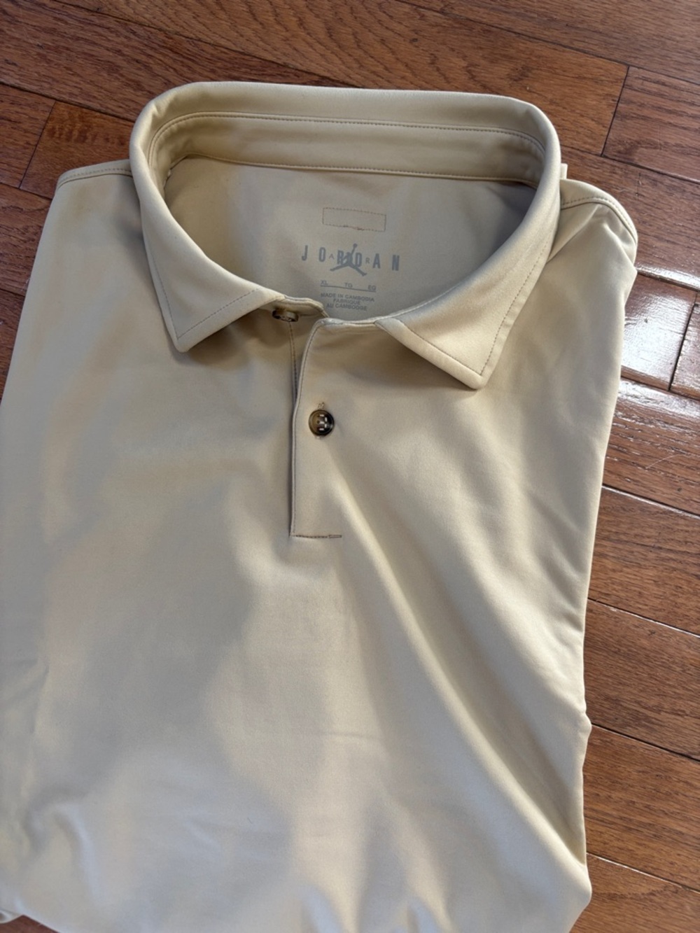 NEW Jordan Men's XL Polo Shirt in Light Khaki style HQ8479